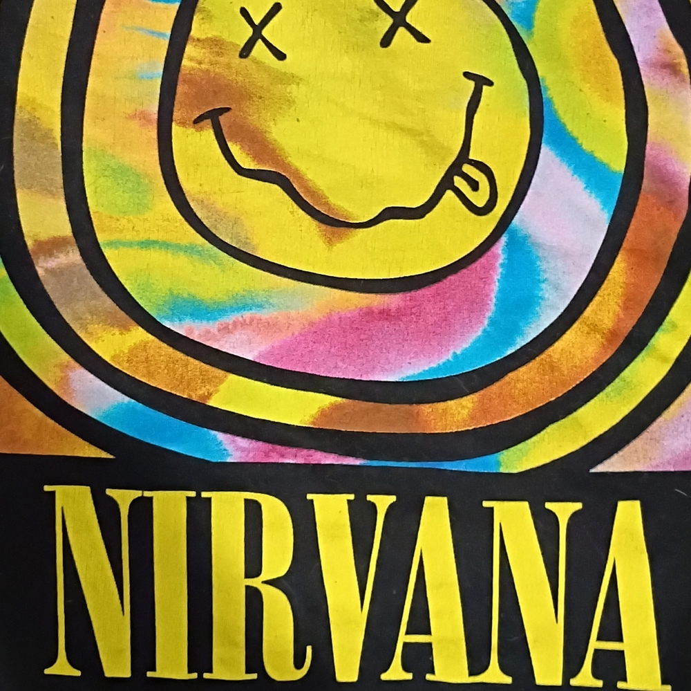NIRVANA 2XL MENS SHIRT NWOT RIP KURT COBAIN GRUNGE ROCK BAND TEE